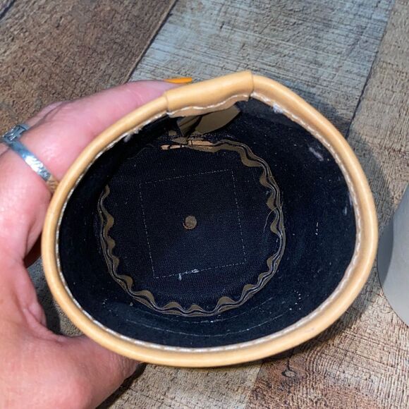 JON HART COOL IT KOOZIE INSULATED COLD DRINK HOLDER “CJV” Tan Leather Trim - Picture 8 of 13